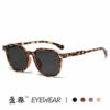 Wholesale Korean Style Retro Square Sunglasses Men's Anti-Blue Light Round Face Women's Anti-UV Driving Special Sunglasses Advanced