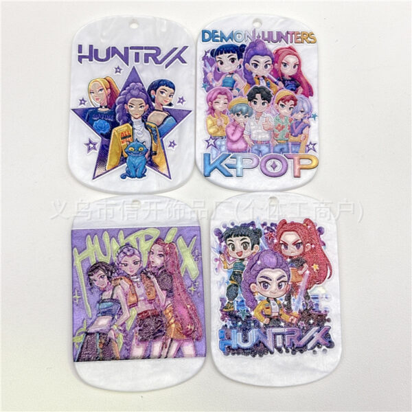 Wholesale Cartoon Print Irregular Shape DIY Handmade Beads OLY Exclusive