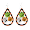 Wholesale Halloween Reading Teacher School Wooden Print Earrings
