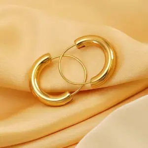 Wholesale 1 Pair Modern Style U Shape Plating Titanium Steel Earrings