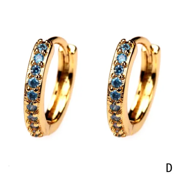 oly-897f5fa0ed1d49742971f16ec63b4593 Wholesale Fashion Geometric Diamond Copper Artificial Gemstones Earrings