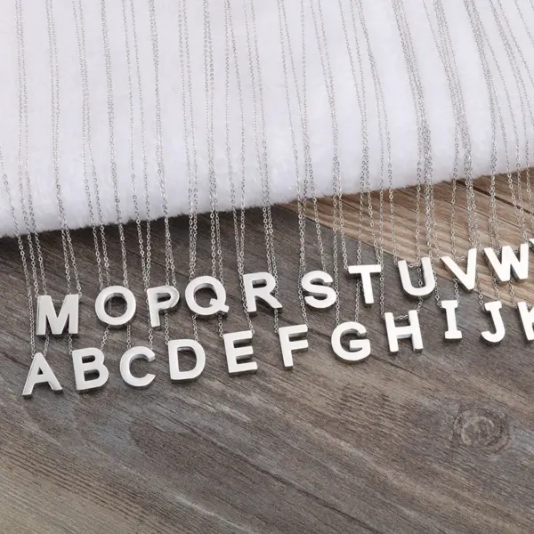 Wholesale Jewelry Fashion Letter Titanium Steel Plating Stainless Steel Necklaces