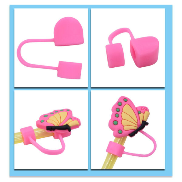 Wholesale Random 100pcs Creative Dustproof Straw Cap Accessories