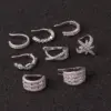 Wholesale Exaggerated U Shape Copper Earrings