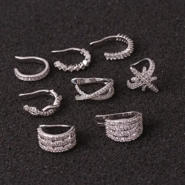 Wholesale Exaggerated U Shape Copper Earrings