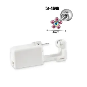 Steel Color 4mm Rose Flower