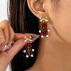 Wholesale Christmas tree cute earrings