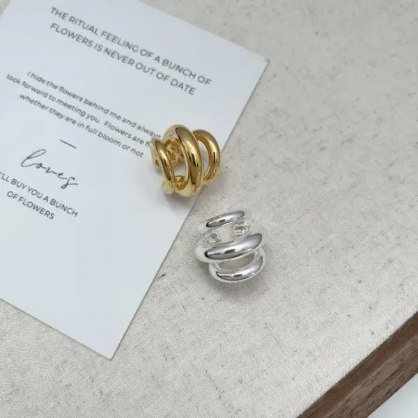 Wholesale 1 Piece Simple Style C Shape Plating Copper Ear Clips