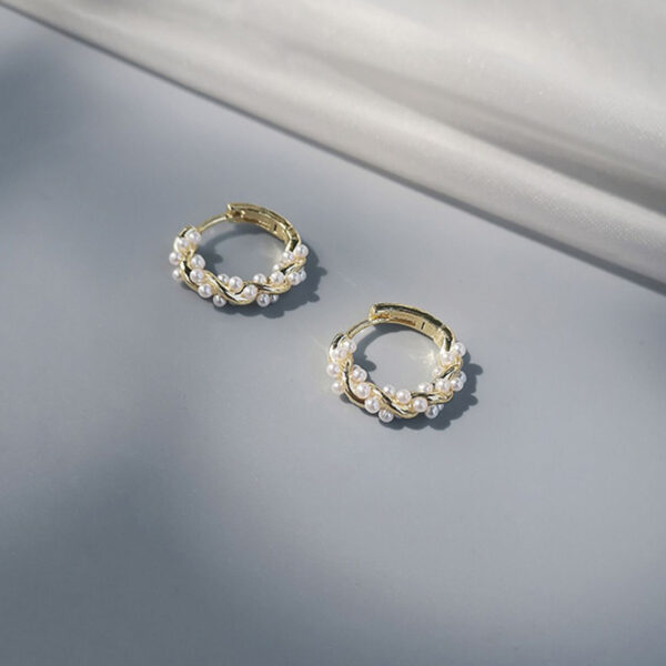 Wholesale 2023 New Pearl Earrings Irregular Temperament Earrings Internet Celebrity Trendy Earrings Small and Exquisite Earrings Women's Trend