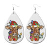 oly-89bea7f6051ed68ba35c9e91950acd37 Wholesale Christmas PU leather teardrop earrings