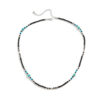 Wholesale European and American Cross-Border Bohemian Rice Bead Necklace Men's Trendy High-End Spliced Turquoise Clavicle Chain Simple Men's Jewelry