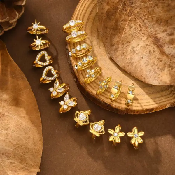 Wholesale 1 Pair Vacation Simple Style Heart Shape Inlay 304 Stainless Steel Zircon Earrings