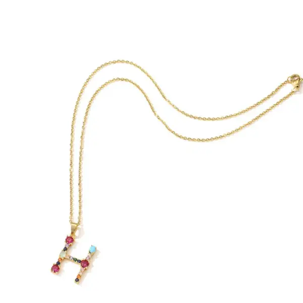 Wholesale Letter Word Copper Fashion Necklace