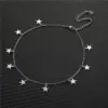 Wholesale 1 Piece Star Foot Anklet Stainless Steel Women'S Simple Style Anklet