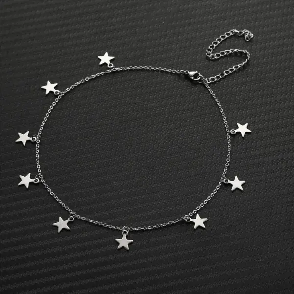 Wholesale 1 Piece Star Foot Anklet Stainless Steel Women'S Simple Style Anklet