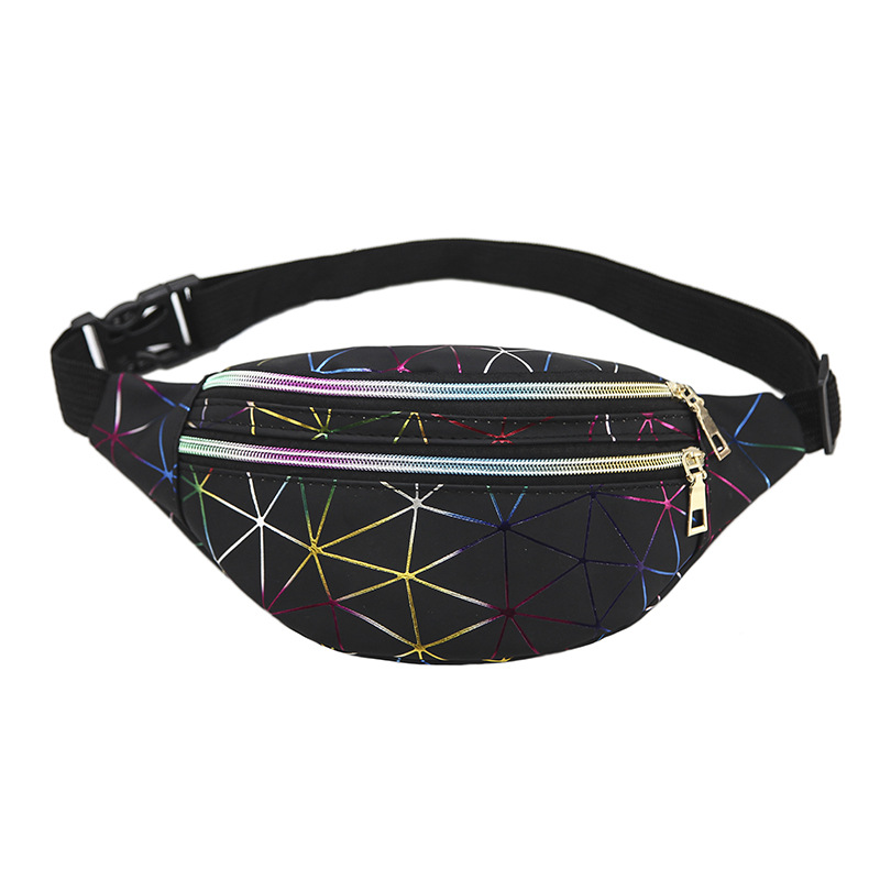 Wholesale 2020 New Laser Srts Multi-Layer Outdoor Fashion Sequin Waist Bag Men's Women's Diagonal Chest Bag Wholesale Urban Style