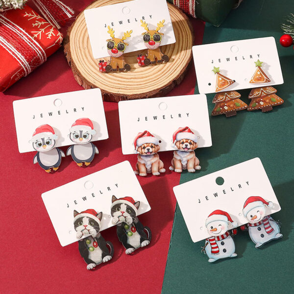 Wholesale Christmas Acrylic Earrings