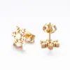 PVD Coated 18K Gold Real Gold Plated Animal Snowflake 304 Stainless Steel Simple Style Waterproof Non Tarnish Ear Studs