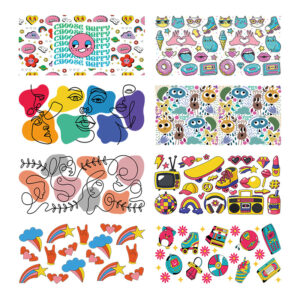 Wholesale Uv Transfer Sticker Glass Cup Crystal Sticker 16oz Cup UV DTF Wraps