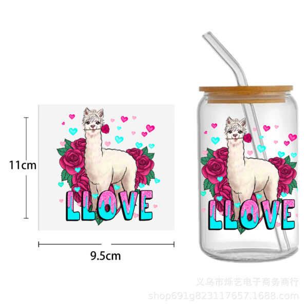 oly-89dcef10729c7f423e39e69bc5e83c35 Wholesale Cow Alpaca Animal Series 16oz Cup UV DTF Wraps