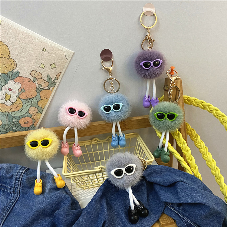 Wholesale Creative shoes key chain cute three-dimensional cartoon small briquettes doll bag pendant car key chain ornaments gift