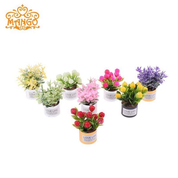 Wholesale 1:12 doll house dollhouse mini model handmade 8 points ob11 plant iron basin lavender flower arrangement fleshy