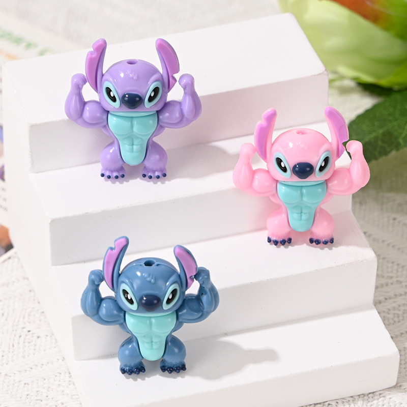 Wholesale Cartoon Rubber Beads Soft Glue DIY OLY Exclusive