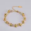 Wholesale Heart 304 Stainless Steel Titanium Steel Waterproof Non Tarnish No Inlaid PVD Coated Real Gold Plated 18K Gold Women'S Anklet