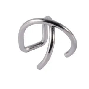 Steel Cross Ear Clip 1.2x8mm