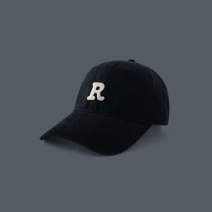 R baseball cap--black