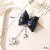Wholesale Korean Niche Cotton Leather Bow Mobile Phone Pendant High-end Sense Bag Keychain Hanging Women