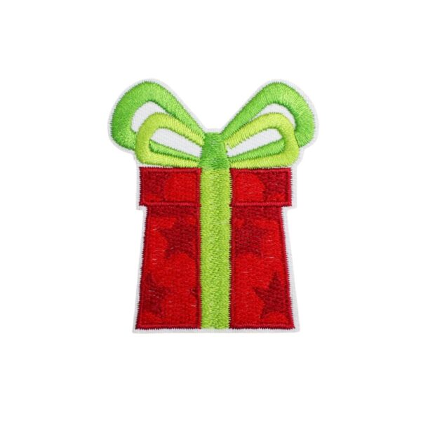 Wholesale Christmas Green Cartoon Character Embroidered Patch OLY Exclusive