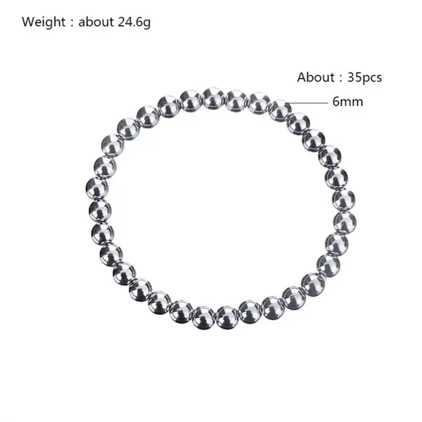 Wholesale Simple Style Classic Style Round Stainless Steel Plating Bracelets