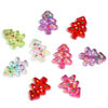 Wholesale Double sided polka dot Christmas tree bead