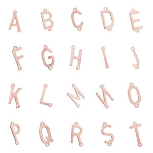 Rose gold 26 letters