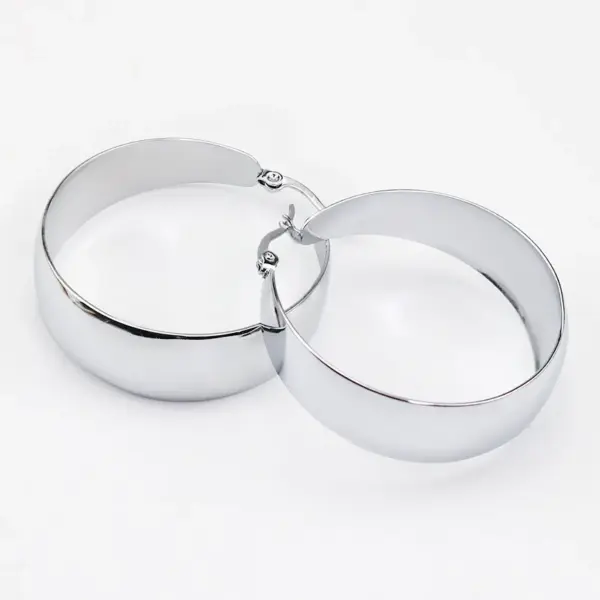 Wholesale 1 Pair Simple Style Commute Geometric Plating Titanium Steel Earrings