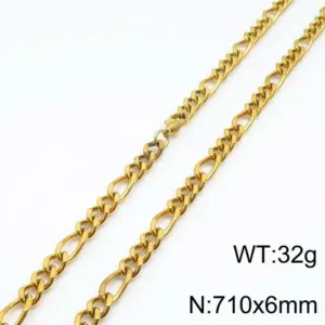 Gold 710 * 6mm = Necklace KN197212-Z