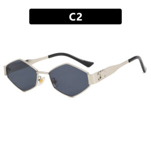 As shown in the picture / Silver framed gray piece