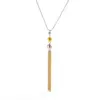 Vacuum Electroplating (In Furnace) Plated 18K Real Gold Round Tassel Cute Tropical Style Sweet 304 Stainless Steel Electroplated Lobster Clasp Necklace