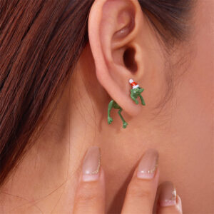 Wholesale Christmas earrings, Christmas hat, frog earrings