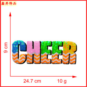 Heated melt glue*color*letter*cheer*9*25cm