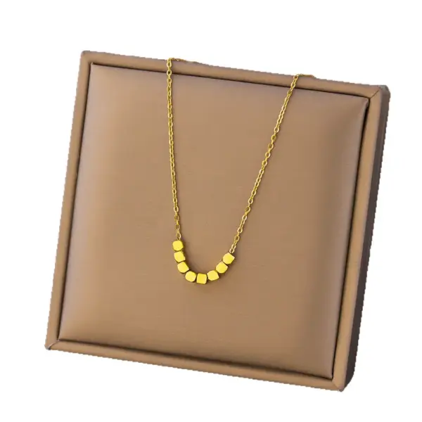 PVD Coated Real Gold Plated Geometric Infinity Heart Shape 304 Stainless Steel Elegant Simple Style Waterproof Non Tarnish 304 Stainless Steel Lobster Trigger Clasp Closure Pendant Necklace