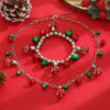 Wholesale Christmas colorful bell bracelet necklace