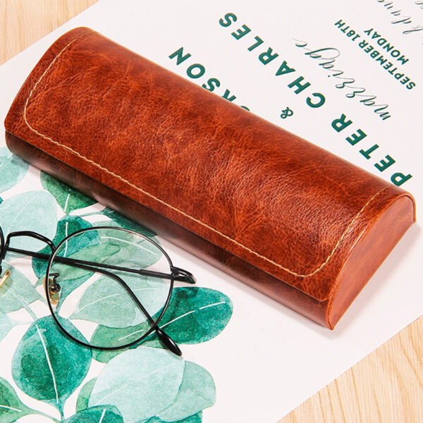 oly-8a34c96d0300830ed196c822524a8b8b Wholesale Glasses box female Korean high-value retro leather simple creative personality rtable student male eye Box