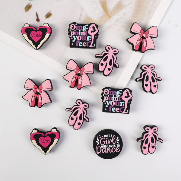 oly-8a37c735812182e3edf58231807be6f7 Wholesale Pink ballet silicone beads