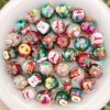 Wholesale Painted Acrylic Christmas Hand-painted Beads