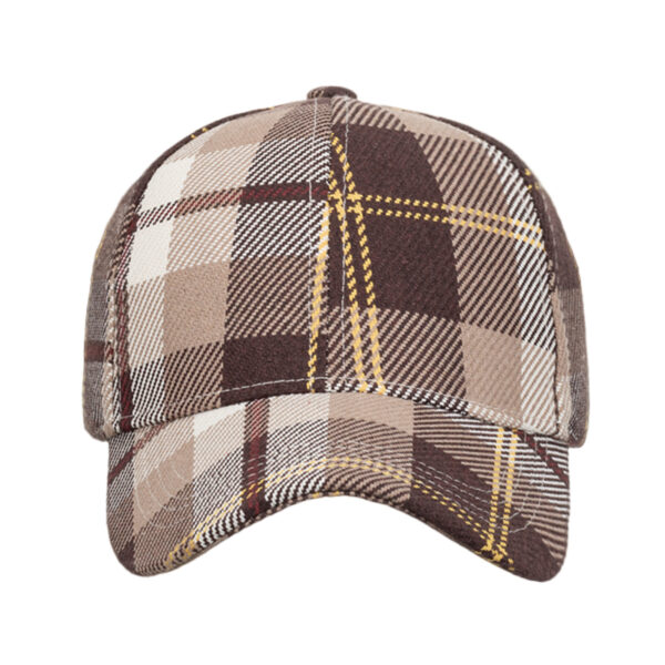 Wholesale Cross-border New British Plaid Baseball Cap Men's Fashion Casual Cap Outdoor Sunscreen Hat B1160