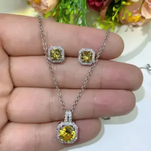 Golden Yellow Pendant (without Chain)