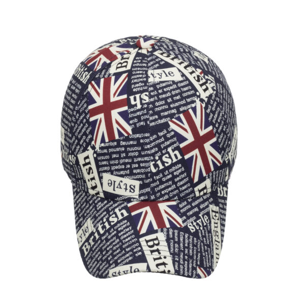 Wholesale Adult hat wholesale European and American men's and women's rice flag baseball cap cross-border British flag pattern sun hat B1129