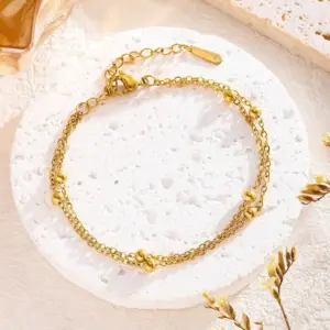 7765 Double Layer Ball Bracelet
